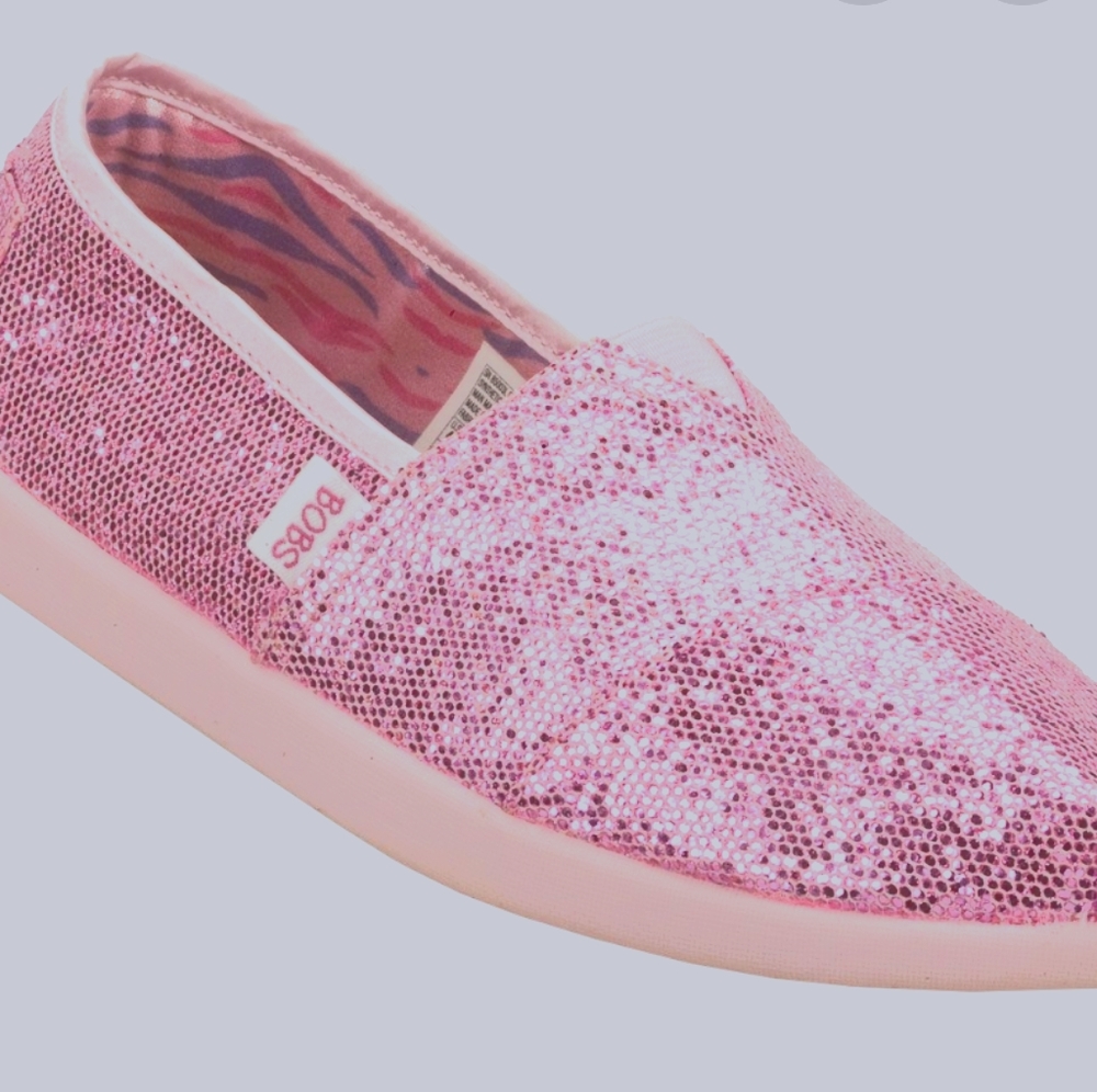 Sketchers (Lil' Bobs) Pink Sequins Flats